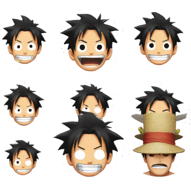 Luffy dans one Piece emoji