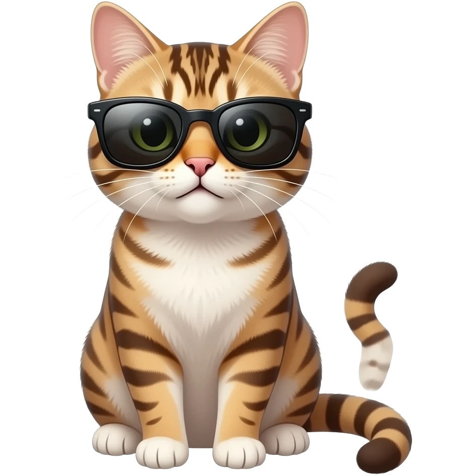 Cat wearing sunglasses emoji