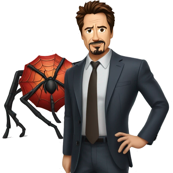 spider avec Tony stark emoji