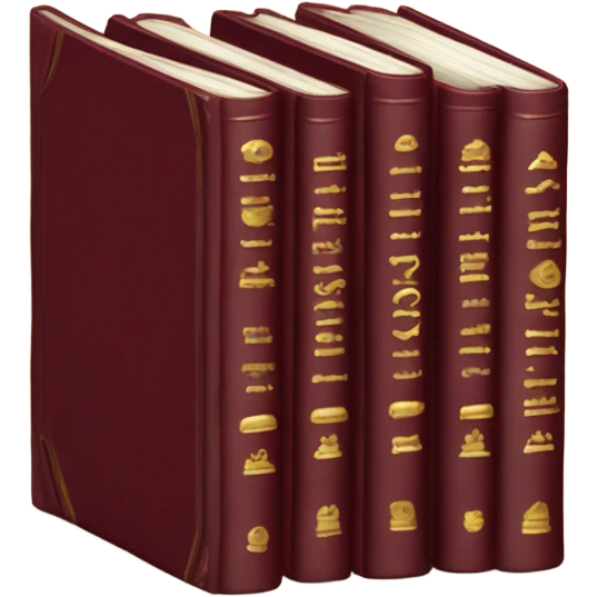 burgundi books emoji