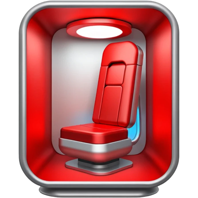 Red light therapy booth emoji