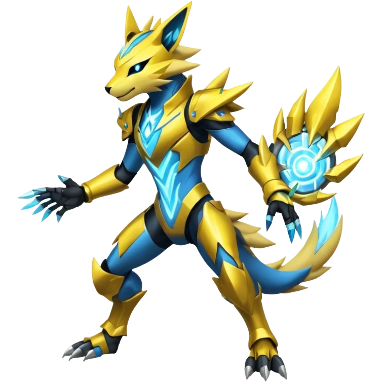 Modern Futuristic Cyber-Manectric-Zeraora-fusion (full body) emoji