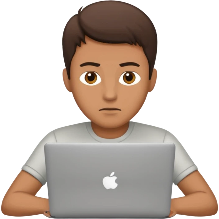 man use laptop emoji
