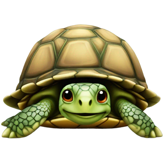 Turtle where a hat  emoji