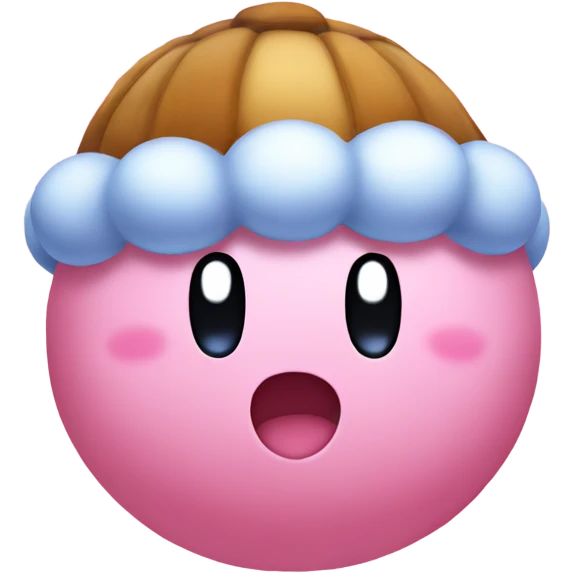 Kirby floating emoji