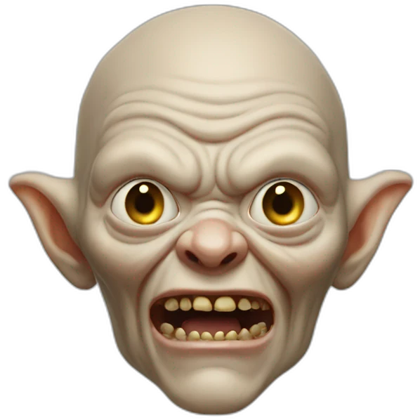 Golum sin dientes emoji