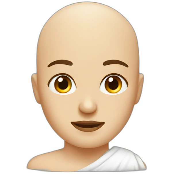 Bald man and his wife emoji