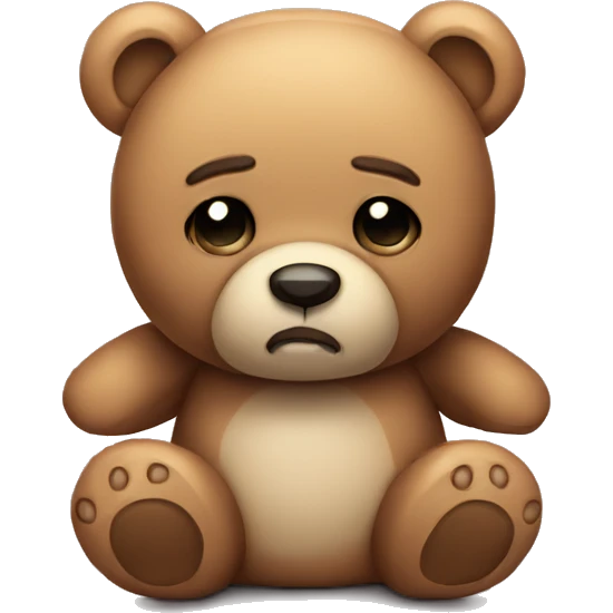 Sad Teddy bear  emoji