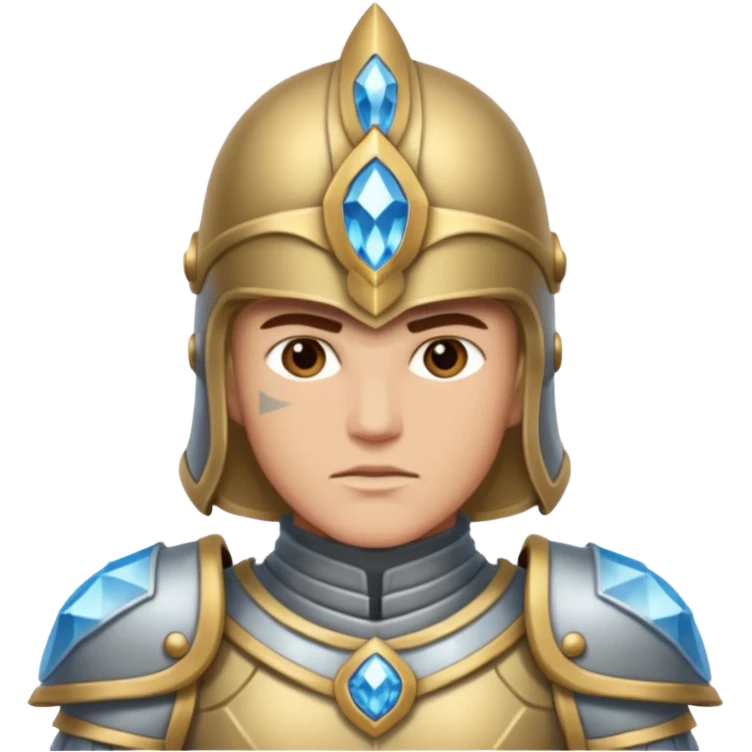 crystal-armored warrior emoji