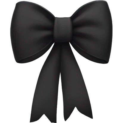 black bow emoji