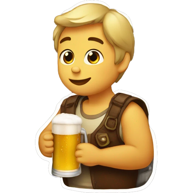 bebe tomando cerveza  emoji