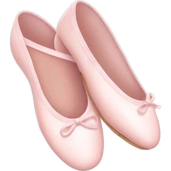 Pale pink ballet shoes emoji