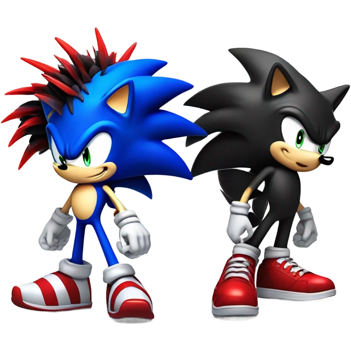 Sonic shadow the hedgehog emoji