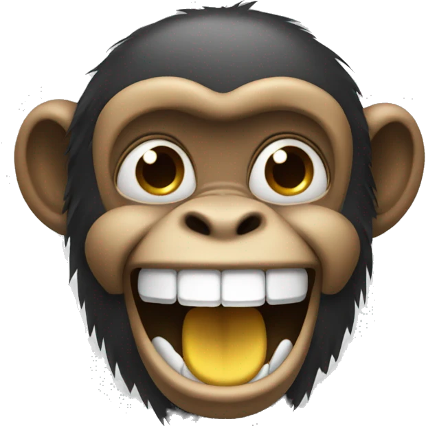 Monkey laughing with tears emoji