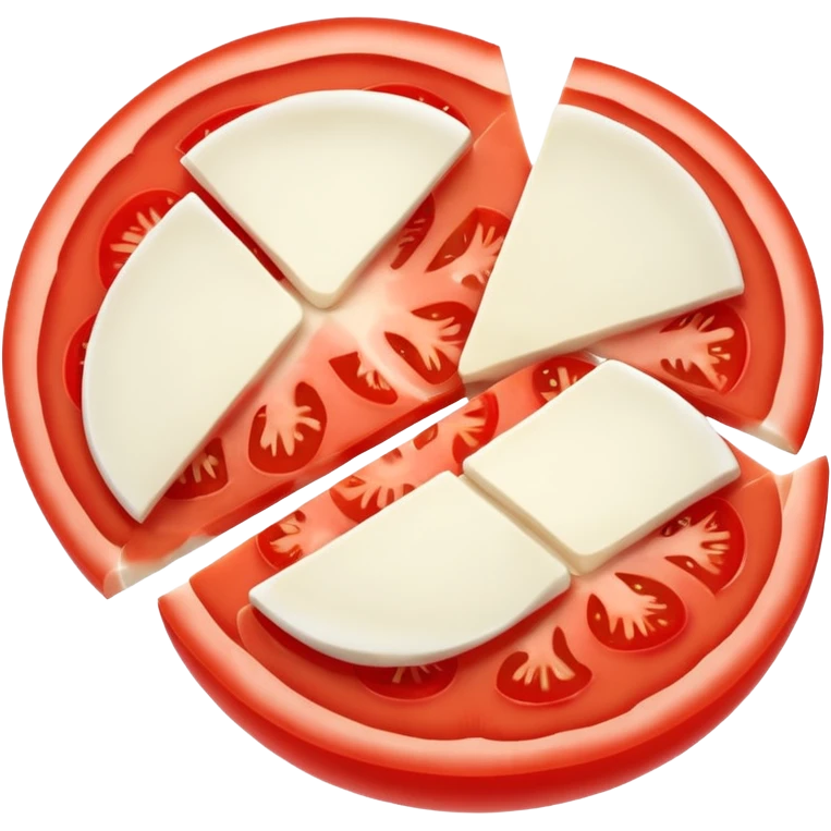 Tomato and mozerella slites emoji