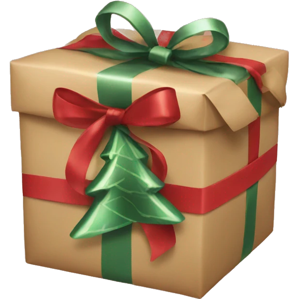 christmas gift unwrapping moment gift  emoji