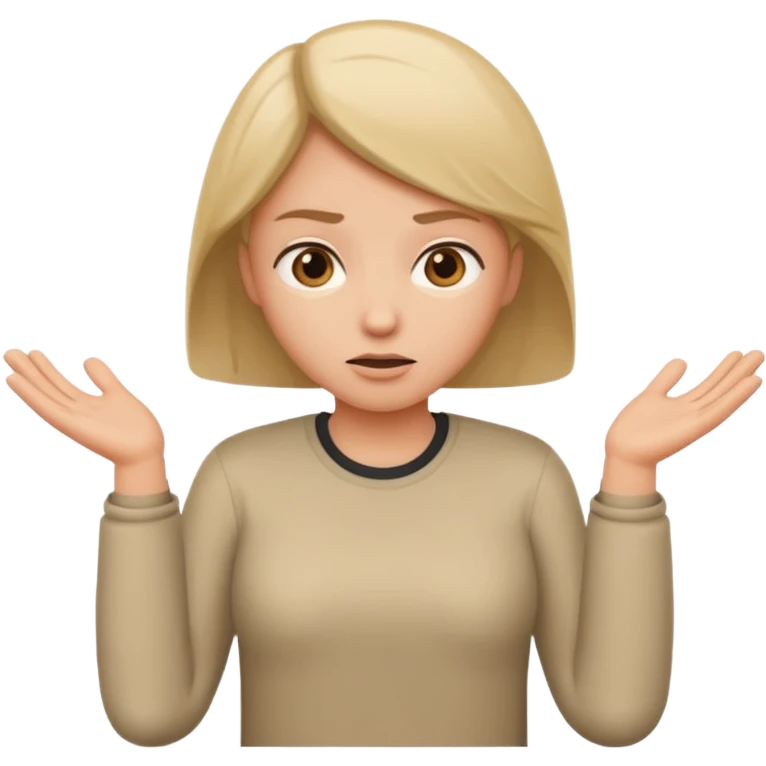 Person shrugging emoji