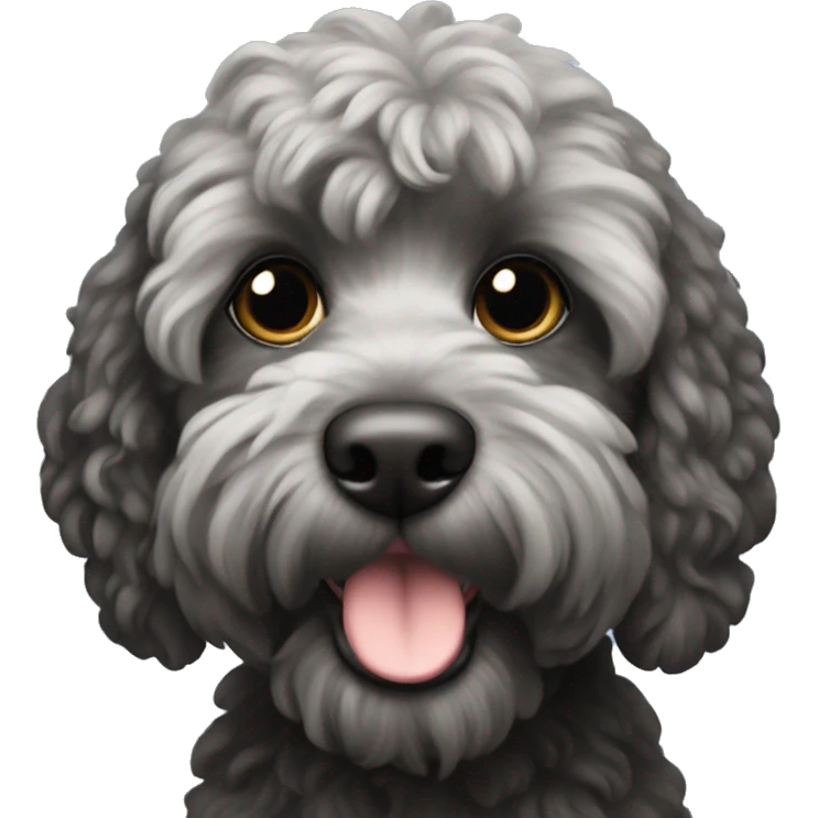 black cockapoo  emoji