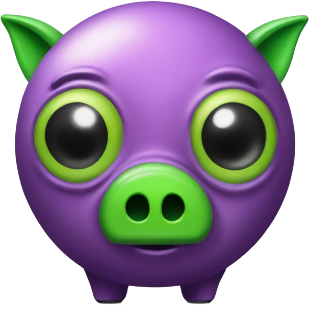 alien piggy bank emoji