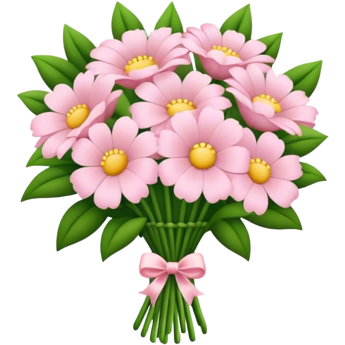 pale pink flower bouquet  emoji