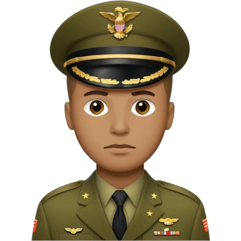 a man in US military uniform emoji