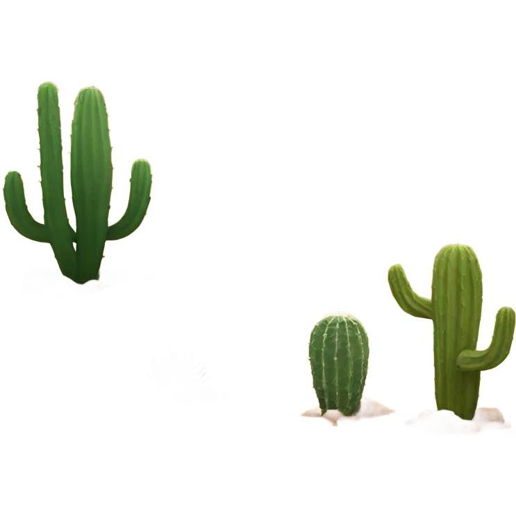 Desert with cactus emoji