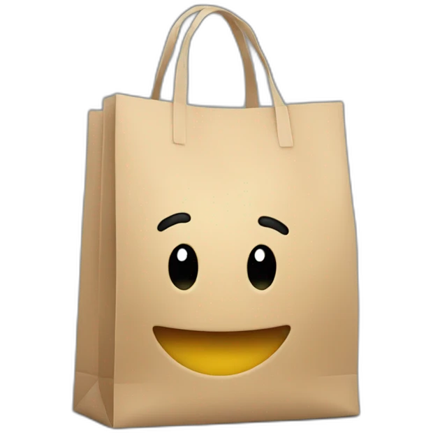 shop bag happy with arms  emoji