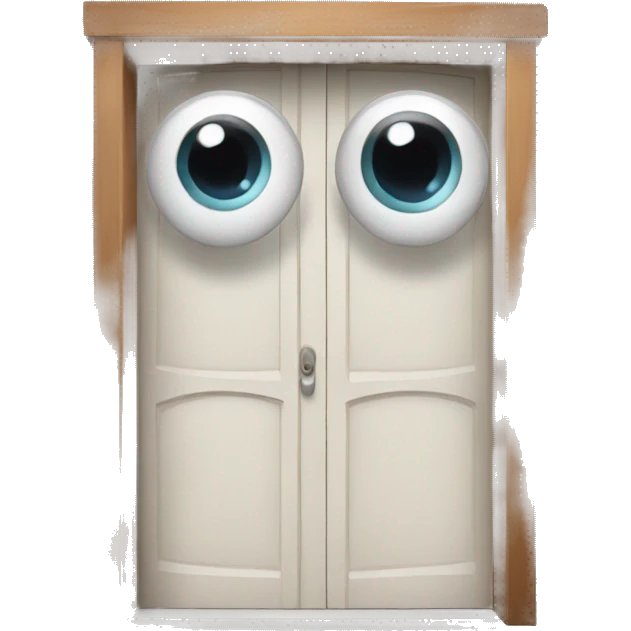 Doors with eyes emoji