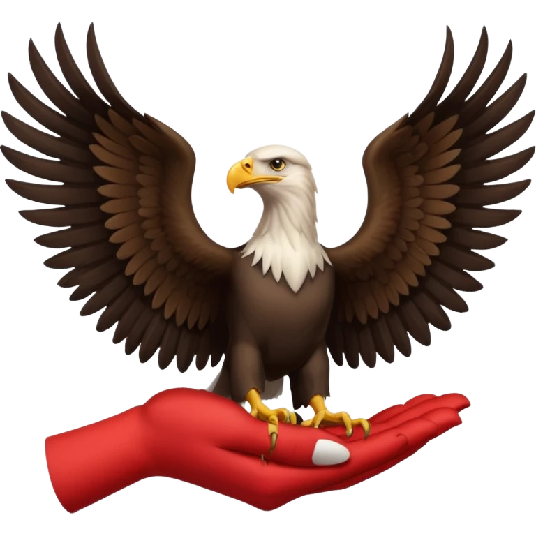 albanian eagle as handsymbol emoji