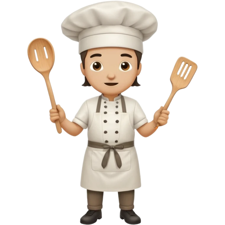 High resolution of   realistic full body chef distorted , no extra hybrid emoji