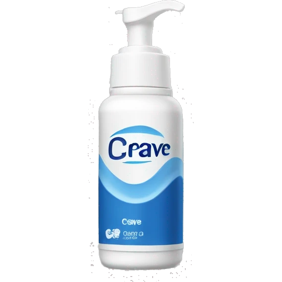 rectangular bottle foam cerave emoji