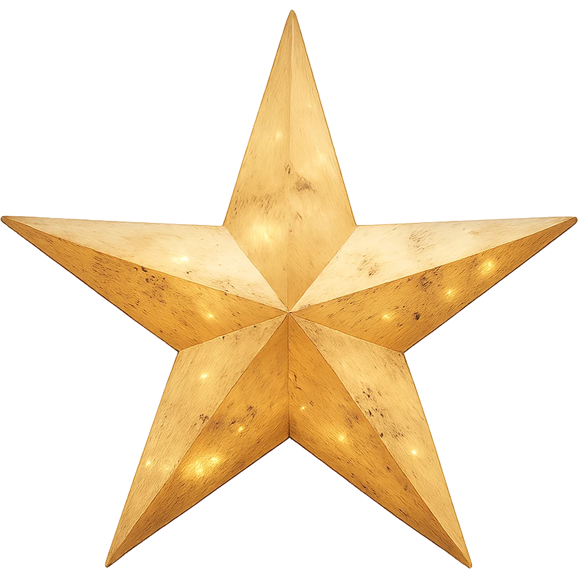 Remove the background and keep only the realistic star with a transparent background, preserving the realistic style of the star. emoji