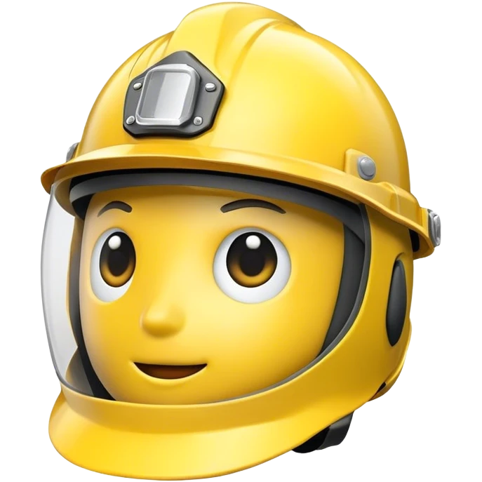 casco amarillo emoji