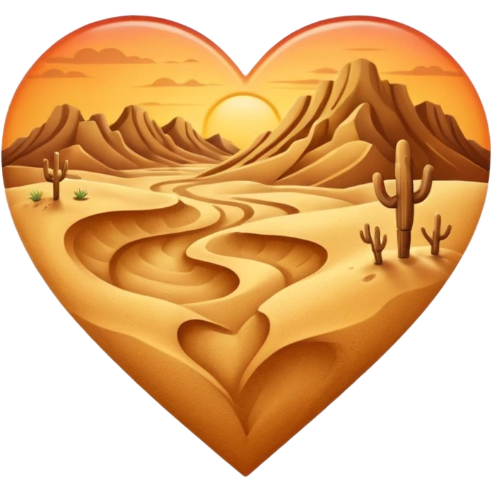 desert-themed heart emoji