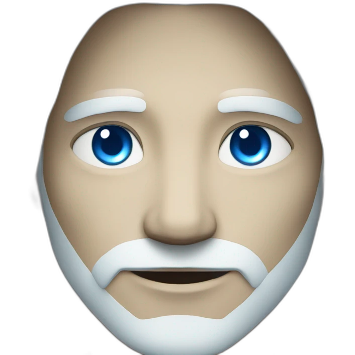 male nordic pleiadian with long white hair and blue eyes emoji