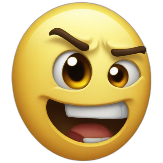 Scare face emoji