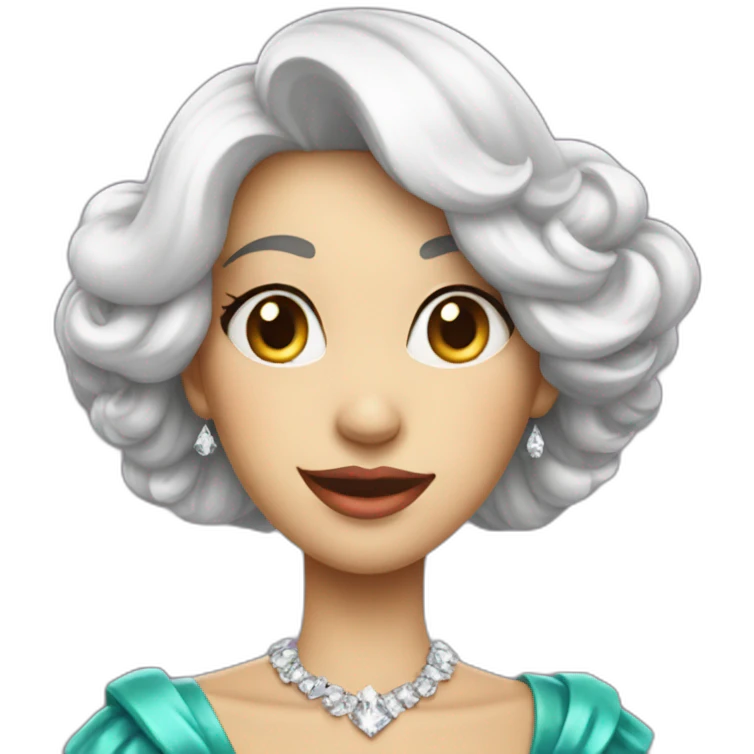 card Queen Diamonds emoji