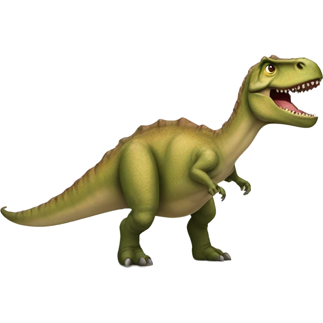 un dinosaure qui scale emoji