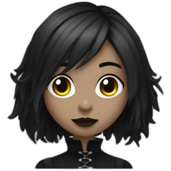 goth girl emoji