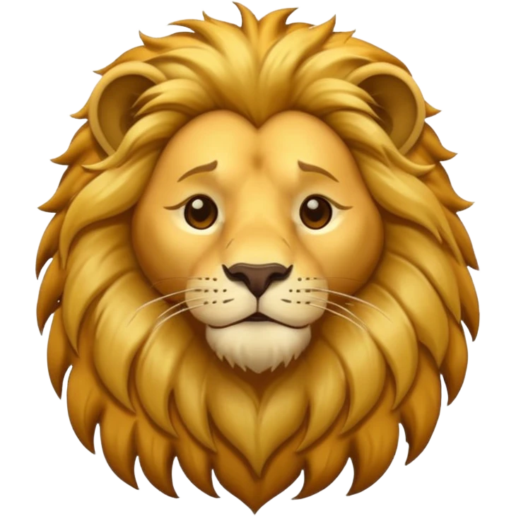 Drunk lion  emoji