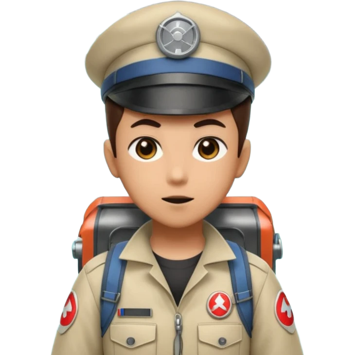 Create me a Ghost Buster in Solo leveling anime style emoji