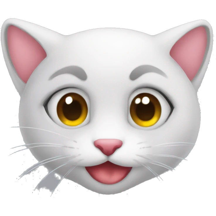 Gati y ojos de corazón  emoji