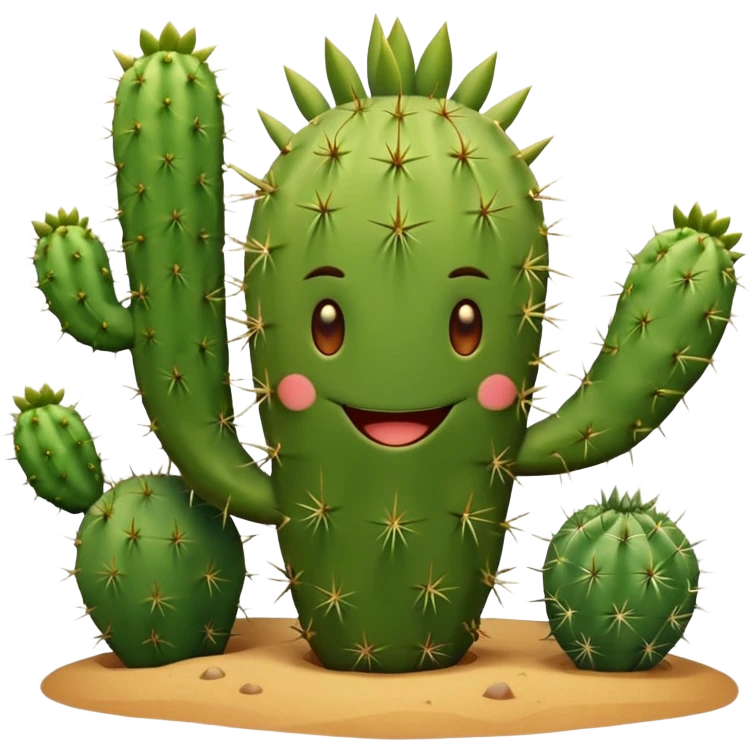 smiling cactus emoji