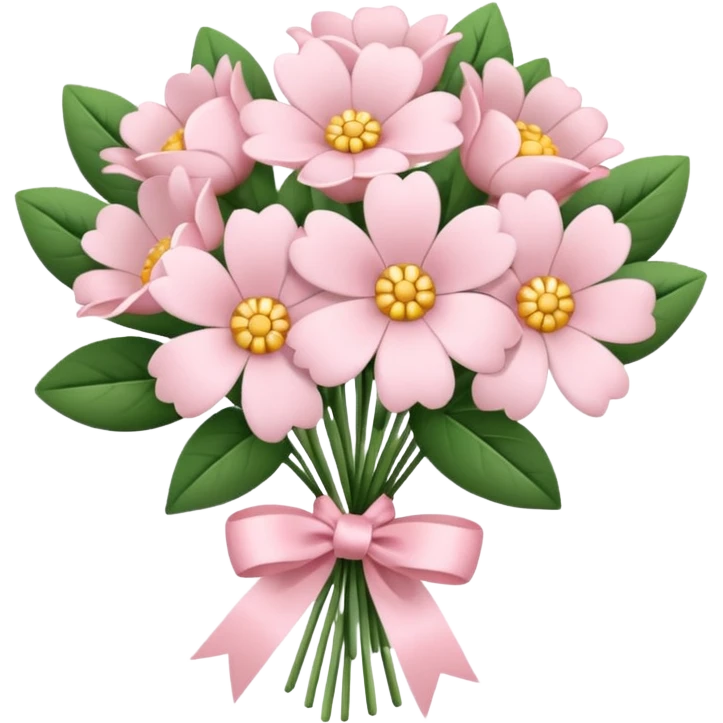 pale pink flower bouquet emoji