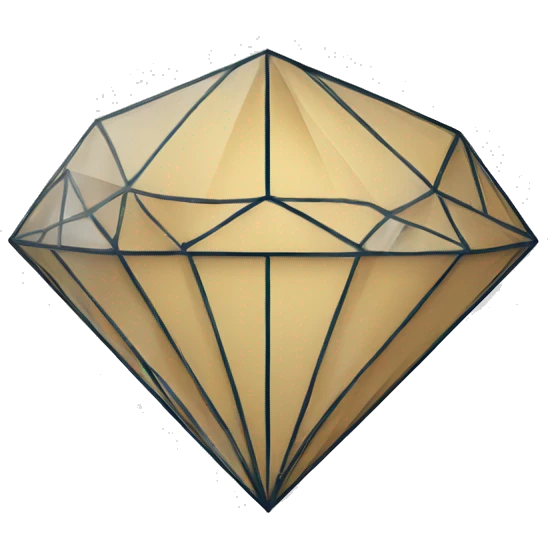 line inside a geometrical diamond emoji