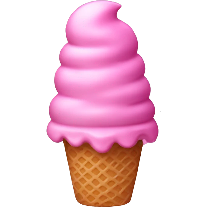 Pink ice cream emoji