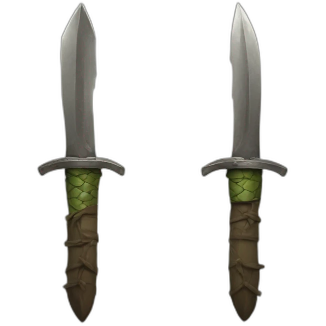 Dagger wielding goblin emoji