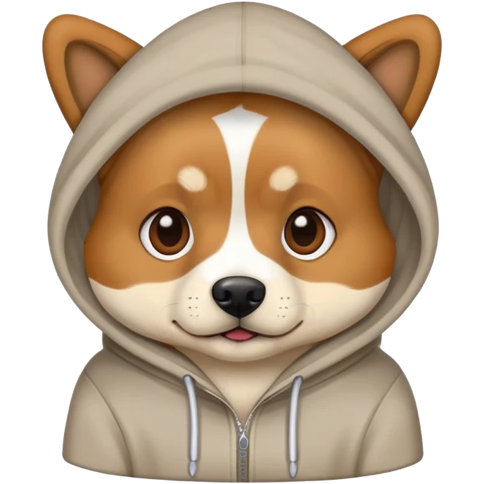 Dog with a hoodie  emoji