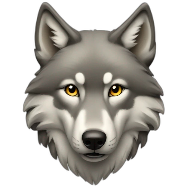 Wolf photograph emoji
