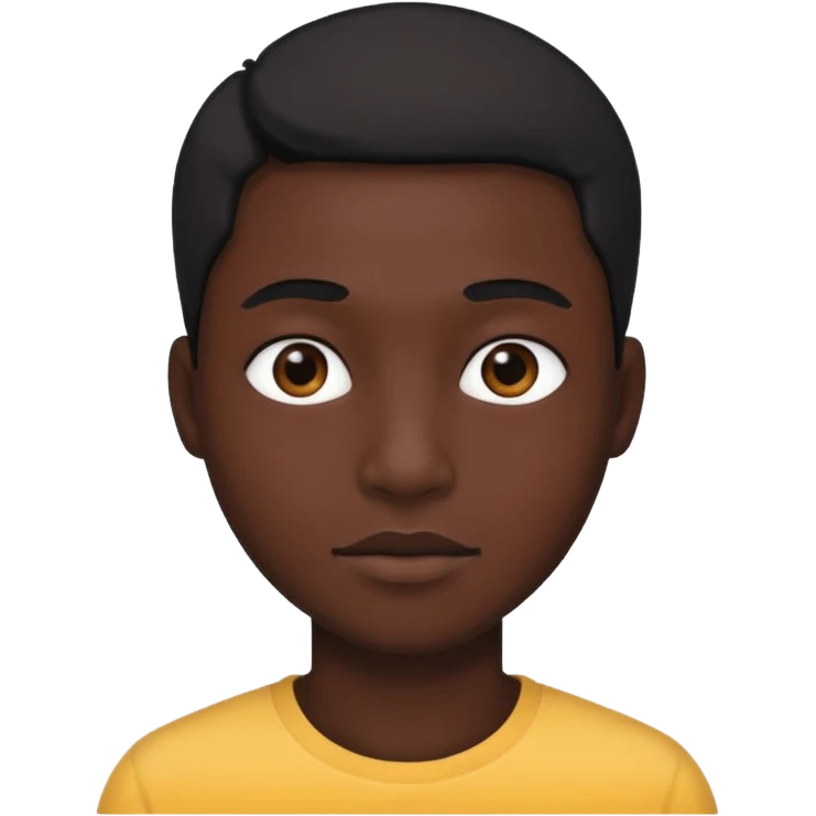 Black face emoji